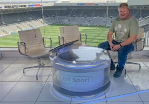 Mike Caine BT Sport at Newcastle United